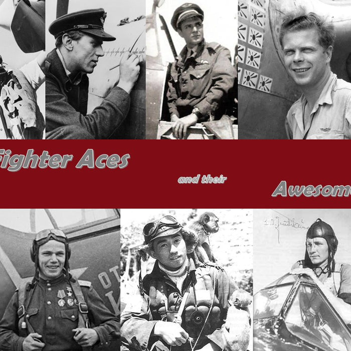 World War 2 Fighter Aces and their Awesome Aircraft !!