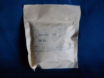 Fifty (50) NEW Lycoming STD-670 Nuts