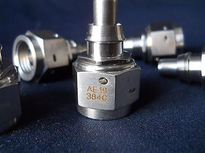 Two (2) New Eaton/Aeroquip AE19 384G Straight Crimp Flareless Fitting