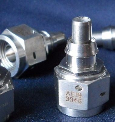 Two (2) New Eaton/Aeroquip AE19 384G Straight Crimp Flareless Fitting