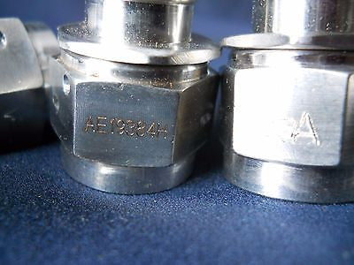 Two (2) New Eaton/Aeroquip AE19 384H Straight Crimp Flareless Fitting